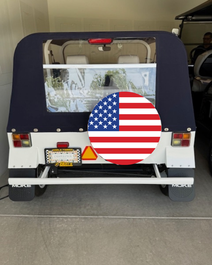 Custom Tire Cover from Moke America Shop
